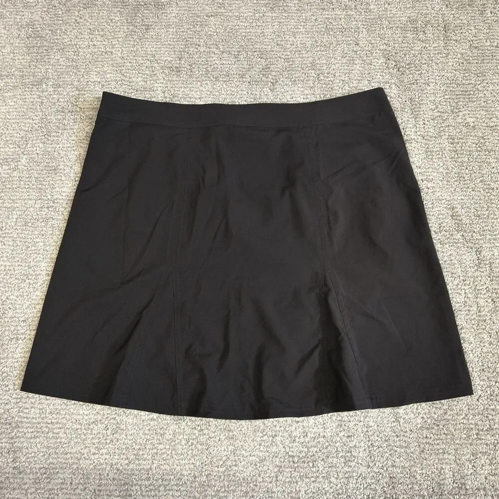 RipSkirt Hawaii Wrap Skirt Womens Large Black Length 2 Pockets Beach Adjustable